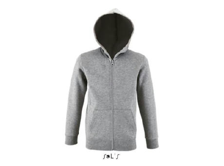 SUDADERA CON CREMALLERA Y CAPUCHA
