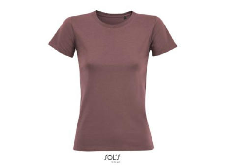CAMISETA AJUSTADA DE MUJER CON CUELLO REDONDO