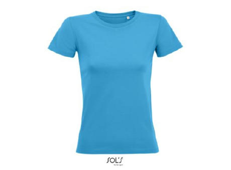 CAMISETA AJUSTADA DE MUJER CON CUELLO REDONDO