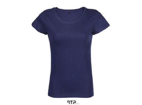 CAMISETA MUJER CORTADA Y COSIDA MANGA CORTA