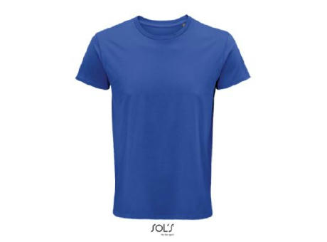 CAMISETA HOMBRE AJUSTADA DE PUNTO LISO Y CUELLO REDONDO