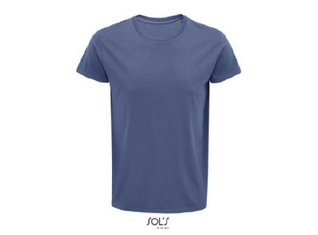 CAMISETA HOMBRE AJUSTADA DE PUNTO LISO Y CUELLO REDONDO