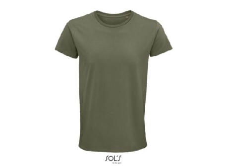 CAMISETA HOMBRE AJUSTADA DE PUNTO LISO Y CUELLO REDONDO