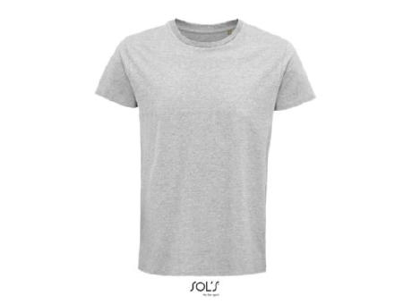 CAMISETA HOMBRE AJUSTADA DE PUNTO LISO Y CUELLO REDONDO