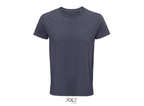 CAMISETA HOMBRE AJUSTADA DE PUNTO LISO Y CUELLO REDONDO