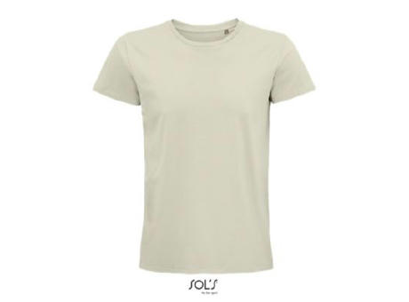 CAMISETA HOMBRE AJUSTADA DE PUNTO LISO Y CUELLO REDONDO