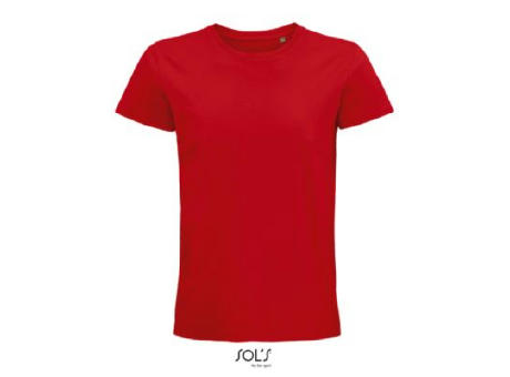 CAMISETA HOMBRE AJUSTADA DE PUNTO LISO Y CUELLO REDONDO