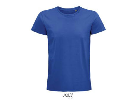 CAMISETA HOMBRE AJUSTADA DE PUNTO LISO Y CUELLO REDONDO