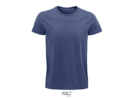 CAMISETA HOMBRE AJUSTADA DE PUNTO LISO Y CUELLO REDONDO