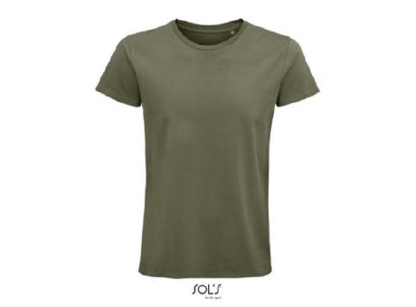 CAMISETA HOMBRE AJUSTADA DE PUNTO LISO Y CUELLO REDONDO
