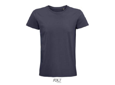 CAMISETA HOMBRE AJUSTADA DE PUNTO LISO Y CUELLO REDONDO