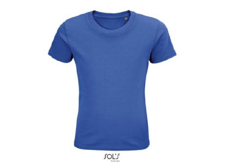 CAMISETA NIÑO AJUSTADA DE PUNTO LISO Y CUELLO REDONDO