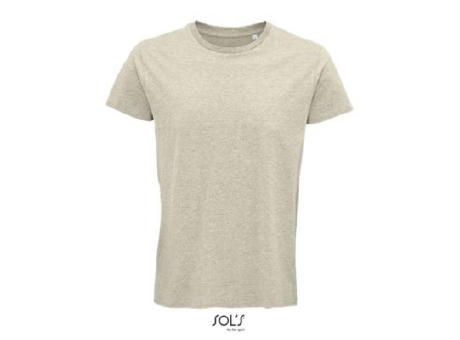 CAMISETA HOMBRE AJUSTADA DE PUNTO LISO Y CUELLO REDONDO