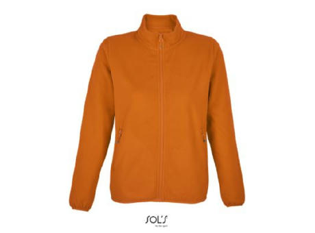 CHAQUETA CON CREMALLERA DE MICROFIBRA PARA MUJER