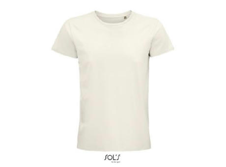 CAMISETA HOMBRE AJUSTADA DE PUNTO LISO Y CUELLO REDONDO