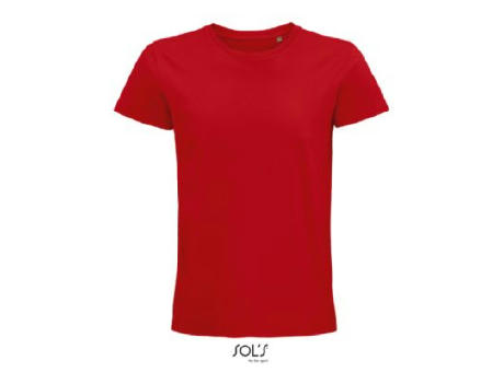 CAMISETA HOMBRE AJUSTADA DE PUNTO LISO Y CUELLO REDONDO