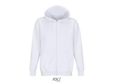 SUDADERA UNISEX CON CREMALLERA Y CAPUCHA
