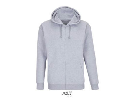 SUDADERA UNISEX CON CREMALLERA Y CAPUCHA