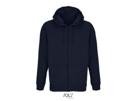 SUDADERA UNISEX CON CREMALLERA Y CAPUCHA