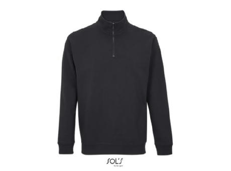 SUDADERA UNISEX CUELLO ALTO CON CREMALLERA 1/4