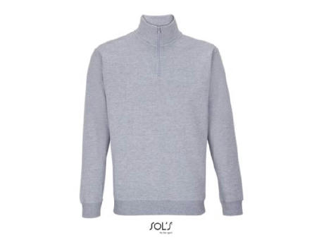 SUDADERA UNISEX CUELLO ALTO CON CREMALLERA 1/4
