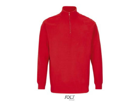SUDADERA UNISEX CUELLO ALTO CON CREMALLERA 1/4