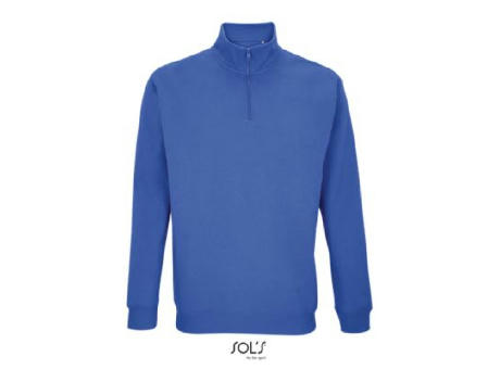 SUDADERA UNISEX CUELLO ALTO CON CREMALLERA 1/4