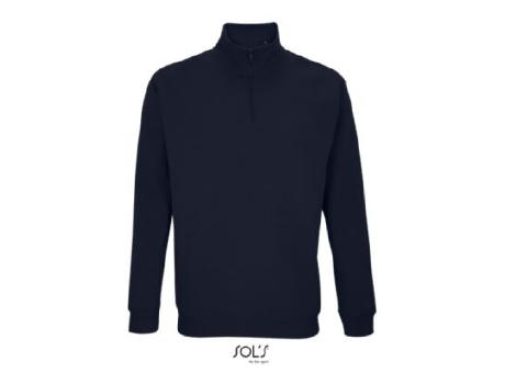 SUDADERA UNISEX CUELLO ALTO CON CREMALLERA 1/4