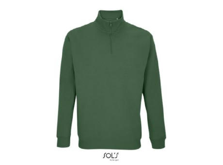 SUDADERA UNISEX CUELLO ALTO CON CREMALLERA 1/4