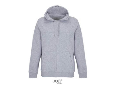 SUDADERA UNISEX CON CREMALLERA Y CAPUCHA