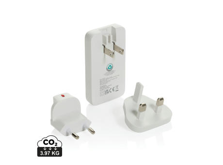 Fluxo flaches RCS 65W GaN-Ladegerät mit Stecker-Adaptern