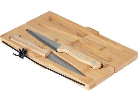 Nestler-matho CUT Faltbares Bambusbrett mit zwei Messern 593