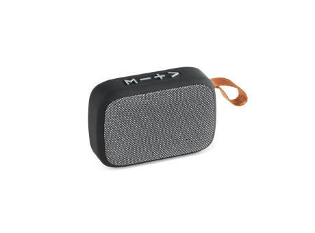 GANTE. Altavoz portátil de 3W con 2h de autonomía, fabricado en poliéster y ABS