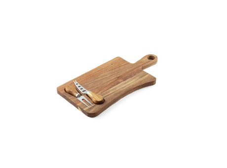 CASSIA. Tabla para quesos de madera de acacia con mango