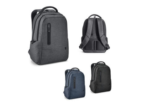 RE-BOSTON. Mochila para portátil de nailon reciclado resistente al agua 2Tone con compartimento 210D