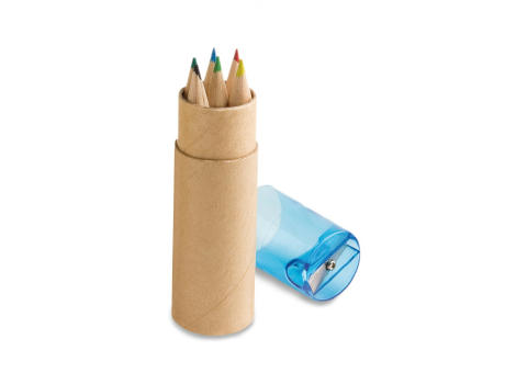 ROLS. Caja con 6 lápices de color