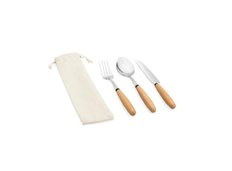 BOULUD. Juego de 3 piezas en madera de acacia