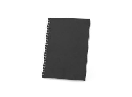 SCHILLER. Bloc de notas A5 con tapa flexible, fabricado con papel 100% reciclado