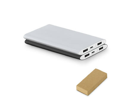 NOBEL. Power bank 7'200 mAh, fabricado en aluminio reciclado (100% rAL)