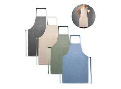 ZIMBRO. Delantal con algodón reciclado (140 g/m²)