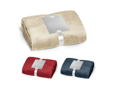 DYLEAF. Manta polar (240 g/m²) con cinta para tarjeta de personalización
