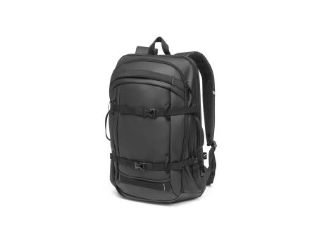 KAMPALA. Mochila para portátil en poliéster reciclado de alta densidad 900D, con revestimiento resistente al agua y forro de poliéster reciclado 210D 17'3"