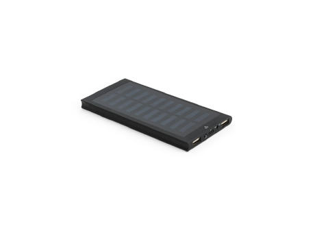 CLERK. Power bank 8'000 mAh con panel solar en aluminio 100% reciclado