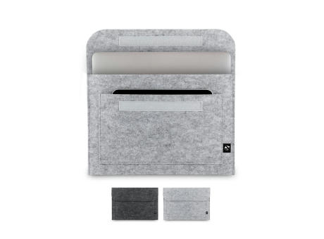 FELPY SLEEVE. Bolsa de fieltro reciclado (100% rPET) para portátil