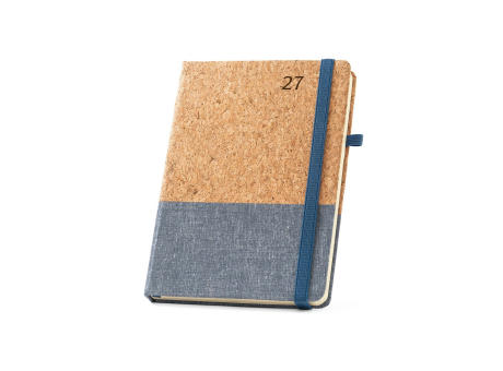 QUENTAL A5. Agenda de corcho y lino
