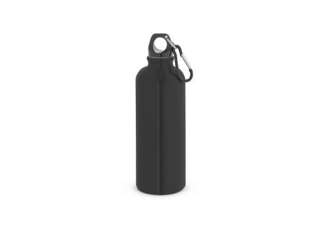 KELCE. Botella de acero inoxidable de pared simple con mosquetón de 550 ml