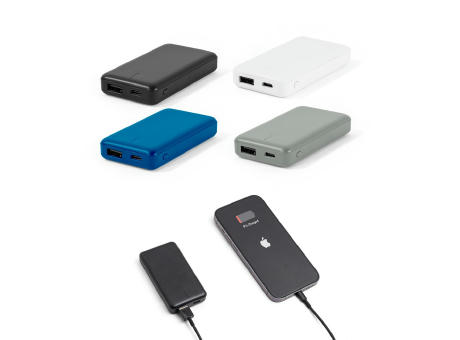 SHERYL. Batería externa de 4'000 mAh en ABS reciclado (100% rABS)