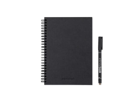 STARTER KIT INFINITEBOOK A5 PLANNER TEXTURE. Kit compuesto por «Infinitebook» con tapa dura, 1 kit de limpieza, 1 rotulador y 1 soporte para bolígrafo