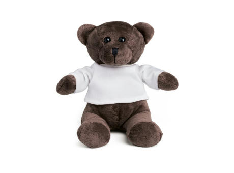 GRIZZLY. Peluche de poliéster, con forma de oso y camiseta