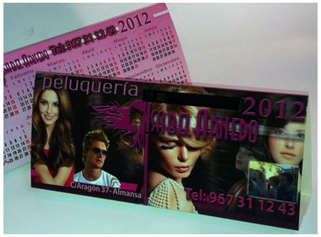 calendario termómetro sobremesa en cartoncillo (h)